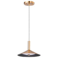 Nuvo Corrine; 10 Inch Led Pendant; Burnished Brass; 3k/4k/5k Cct Selectable