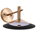Nuvo Corrine; 10 Inch Led Wall Sconce; Burnished Brass; 3k/4k/5k Cct Selectable