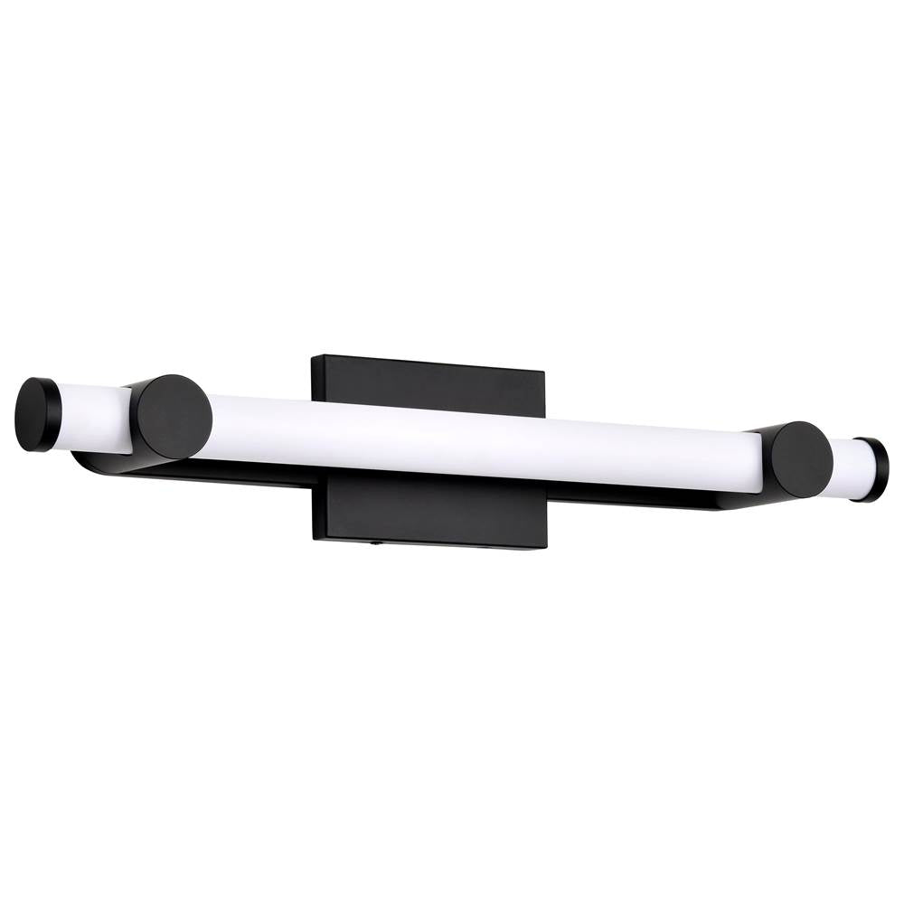 Nuvo Bowman; 24 Inch Led Vanity; Matte Black; Acrylic Lens