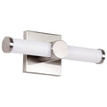 Nuvo Bowman; 12 Inch Led Vanity; Brushed Nickel; Acrylic Lens