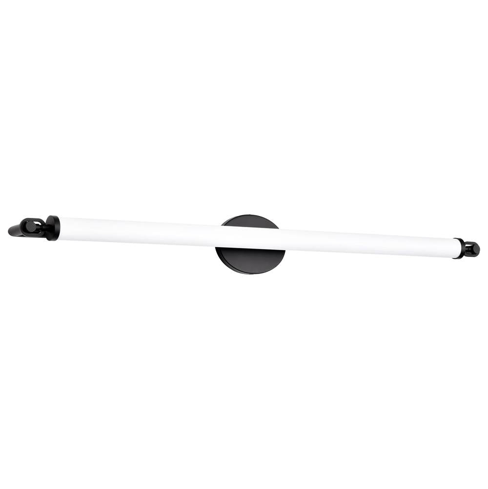 Nuvo Edgeworth; 40 Inch Led Vanity; Matte Black; Acrylic Lens