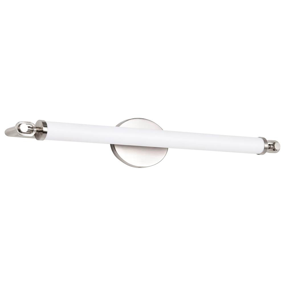Nuvo Edgeworth; 28 Inch Led Vanity; Brushed Nickel; Acrylic Lens