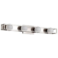 Nuvo Jenkins; 32 Inch 4 Light Led Vanity; Brushed Nickel With Frosted Glass