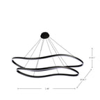 Nuvo 62-2422 Matte Black Sylas 48'' Led Pendant Image 1