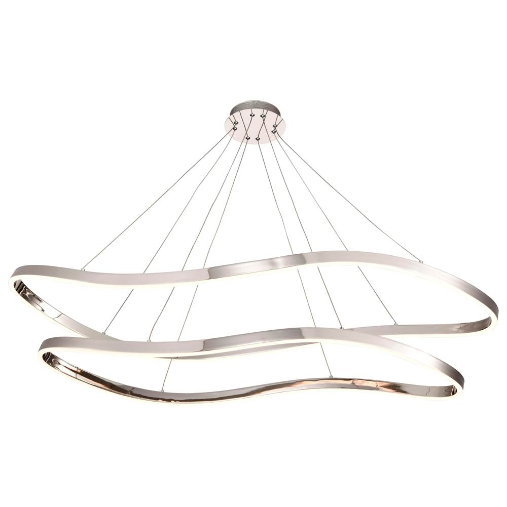 Nuvo 62-2432 Polished Nickel Sylas 48'' Led Pendant Image 6