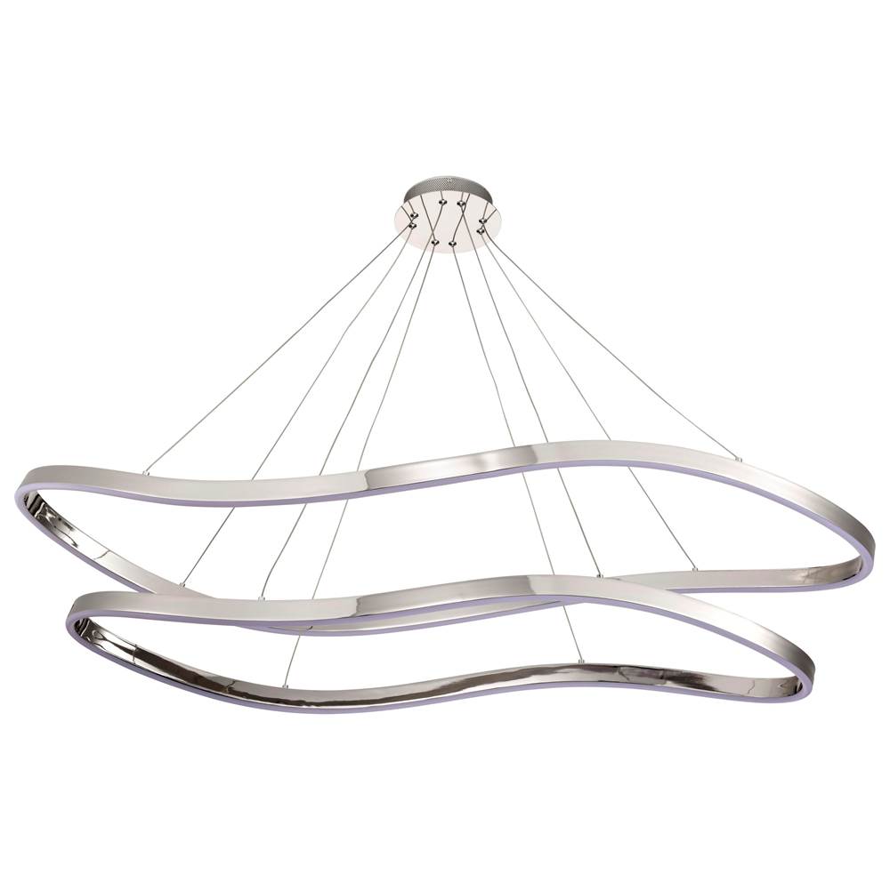 Nuvo 62-2432 Polished Nickel Sylas 48'' Led Pendant Image 5