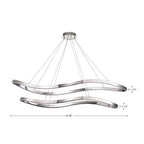 Nuvo 62-2432 Polished Nickel Sylas 48'' Led Pendant Image 1