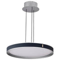 Nuvo Bandon; 20 Inch Led Pendant; Gray With Blue Wrap; Acrylic Lens