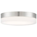Nuvo Pi; 14 Inch Led Flush Mount; Brushed Nickel Finish; Frosted Etched Glass; Cct Selectable; 120 Volts