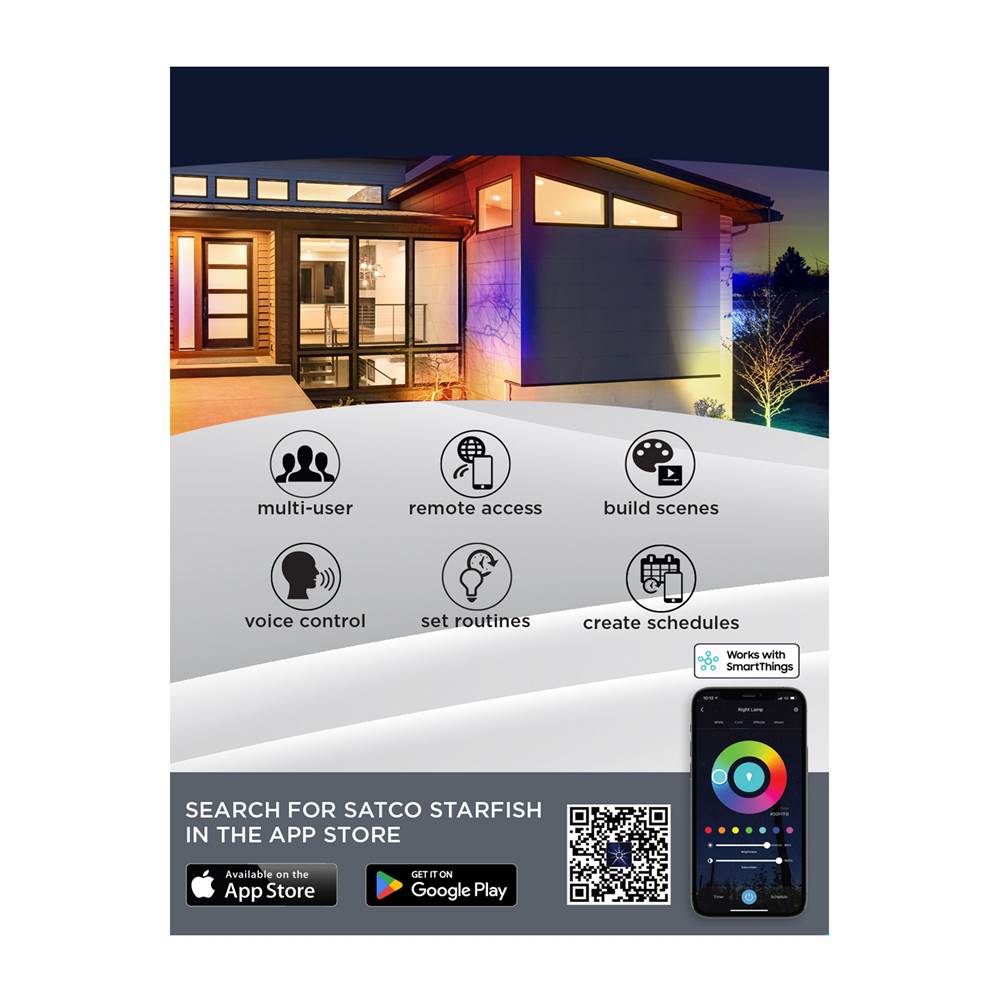 Nuvo 62-5902 Bronze 9 Watt Led Landscape Floodlight - Rgb And 2700k-5000k Tunable White - Par20 - Bronze Finish Image 5