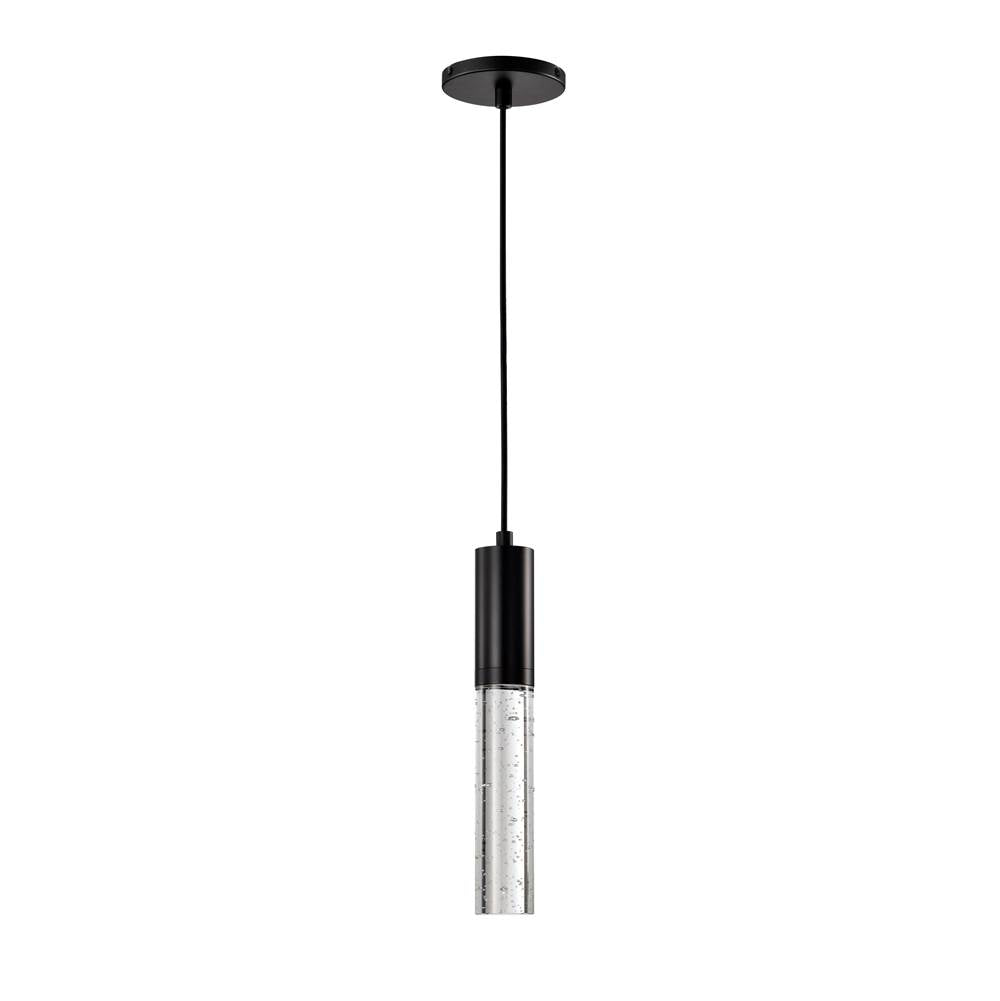Nuvo Lacey; 2 Inch Led Mini Pendant; Rgb/tw; Starfish Enabled; Matte Black With K9 Bubble Crystal