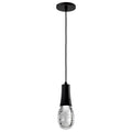 Nuvo Lacey; 4 Inch Led Pendant; Rgb/tw; Starfish Enabled; Matte Black With K9 Bubble Crystal