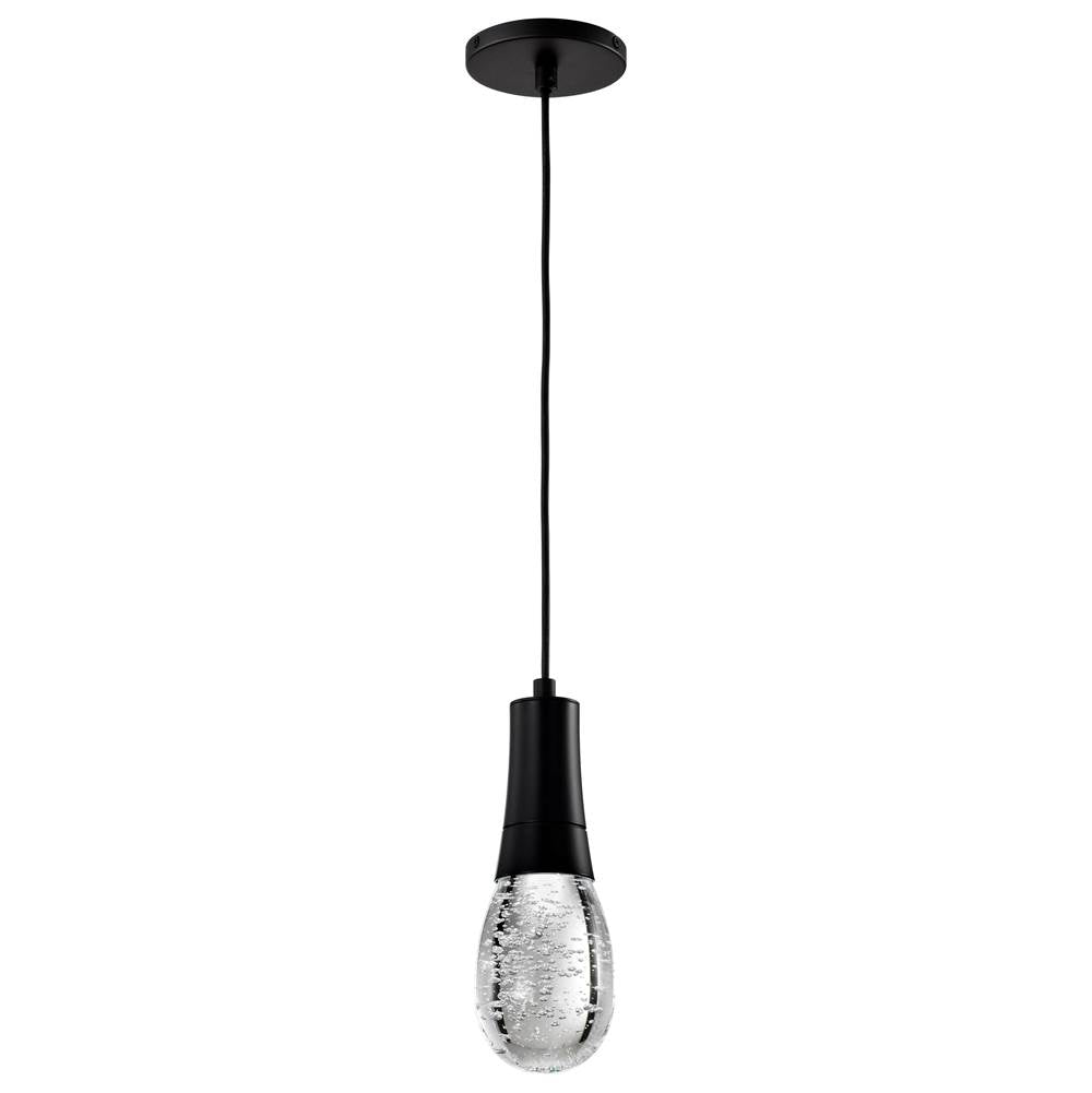 Nuvo Lacey; 4 Inch Led Pendant; Rgb/tw; Starfish Enabled; Matte Black With K9 Bubble Crystal