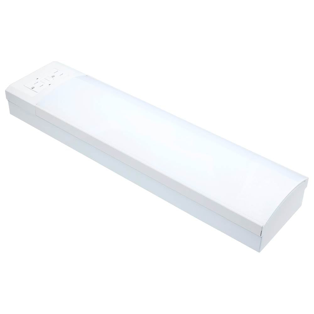 Nuvo 62-700 White Led 18'' Wrap With Dual Gfcis Image 1