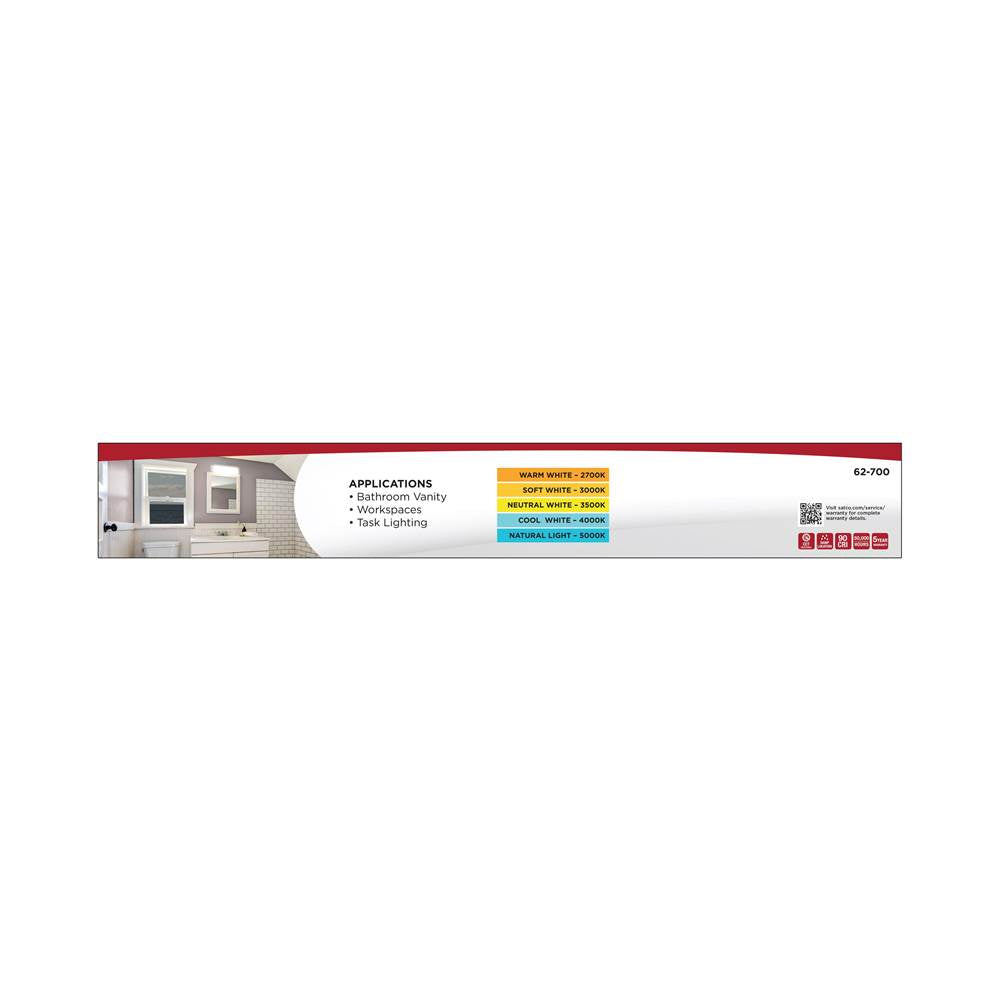 Nuvo 62-700 White Led 18'' Wrap With Dual Gfcis Image 2