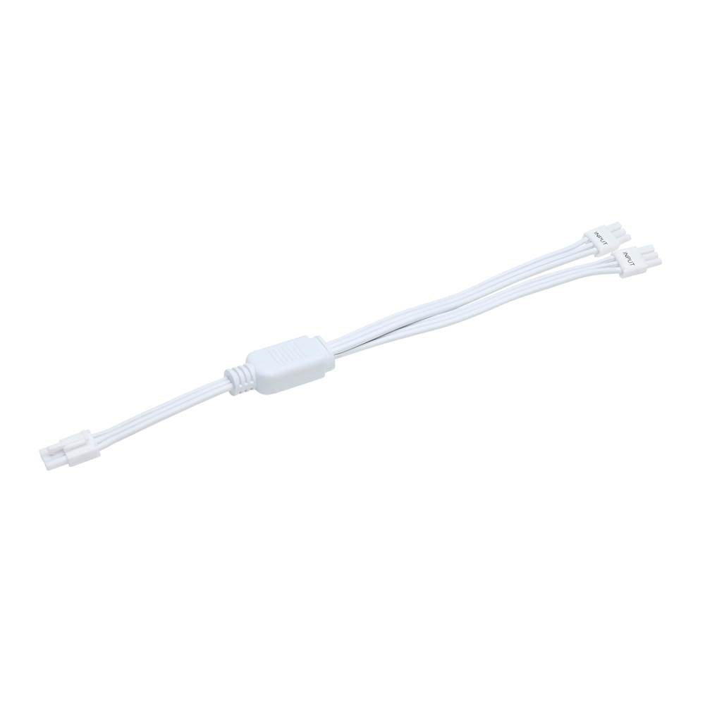 Nuvo 63-519 White Y-splitter For Under Cabinet Led Fixtures - White Finish Image 2