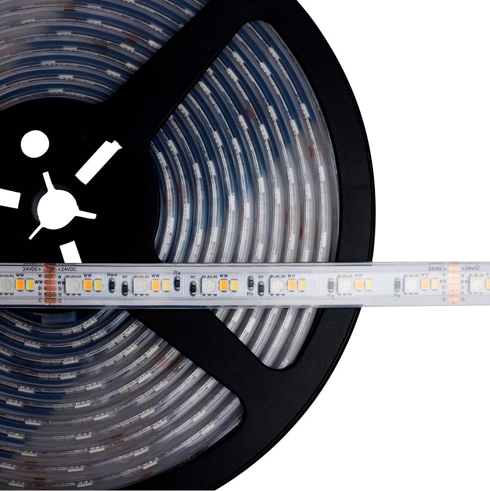 Nuvo  Dimension Pro; Tape Light Strip; 64 Ft.; Hi-output; Rgb Plus Tunable White; J-box Connection; Ip65; Starfish Iot Capable; Rf Remote Included