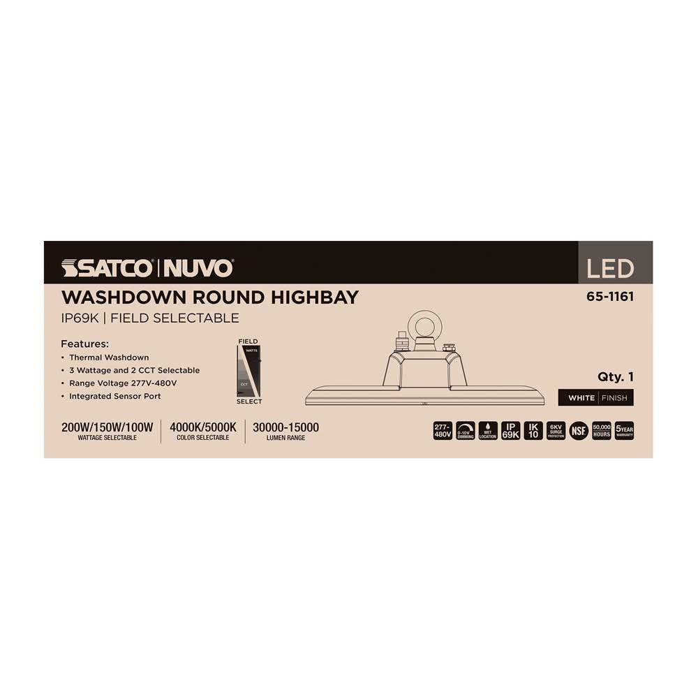 Nuvo 65-1161 White Led Ip69k 200w/150w/100w Image 3