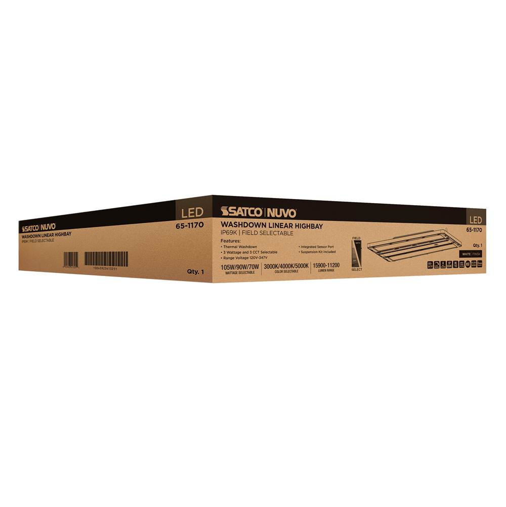 Nuvo 65-1170 White Ip69k Linear Hb 105w/90w/70w Image 2