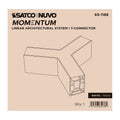Nuvo 65-1186 White Momentum - Y-connector For Led Linear System - White Finish Image 1