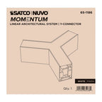 Nuvo 65-1186 White Momentum - Y-connector For Led Linear System - White Finish Image 1