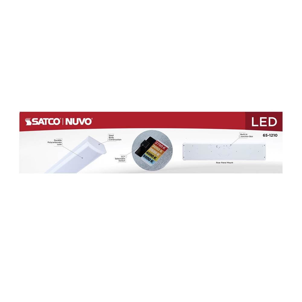 Nuvo 65-1210 White Led 2 Foot Ceiling Wrap - 20 Watts - 27k/30k/35k/40k/50k Cct Selectable - White Finish - 120-277 Volt Image 5