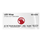 Nuvo 65-1210 White Led 2 Foot Ceiling Wrap - 20 Watts - 27k/30k/35k/40k/50k Cct Selectable - White Finish - 120-277 Volt Image 3