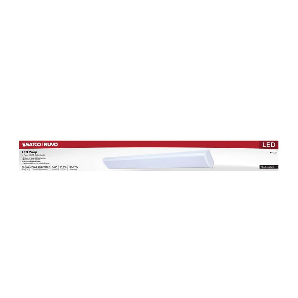 Nuvo 65-1211 White Led 4 Foot Ceiling Wrap - 39 Watts - 27k/30k/35k/40k/50k Cct Selectable - White Finish - 120-277 Volt Image 2