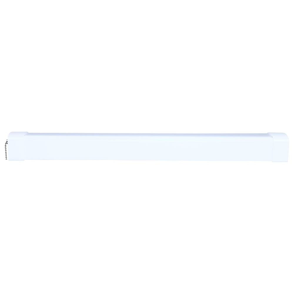 Nuvo  Led 2 Foot Ceiling Wrap With Pull Chain - 20 Watts - 27k/30k/35k/40k/50k Cct Selectable - White Finish - 120 Volt
