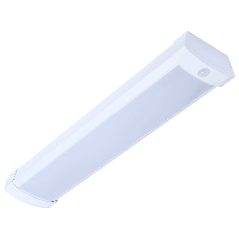 Nuvo 65-1214 White Led 2 Foot Ceiling Wrap With Pir Motion Sensor - 20 Watts - 27k/30k/35k/40k/50k Cct Selectable - White Finish - 120-277 Volt Image 1