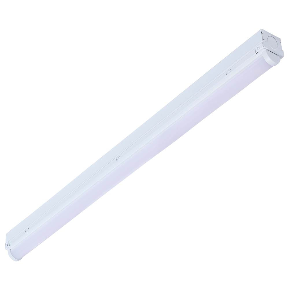 Nuvo 65-1220 White Led 2 Foot Strip Light - 10 Watts - 27k/30k/35k/40k/50k Cct Selectable - White Finish - 120-277 Volt Image 1