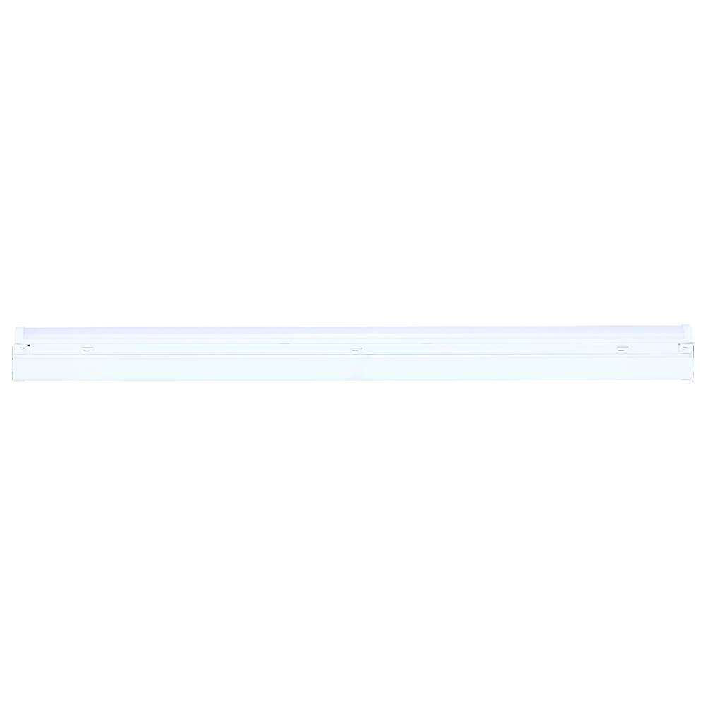 Nuvo  Led 2 Foot Strip Light - 10 Watts - 27k/30k/35k/40k/50k Cct Selectable - White Finish - 120-277 Volt