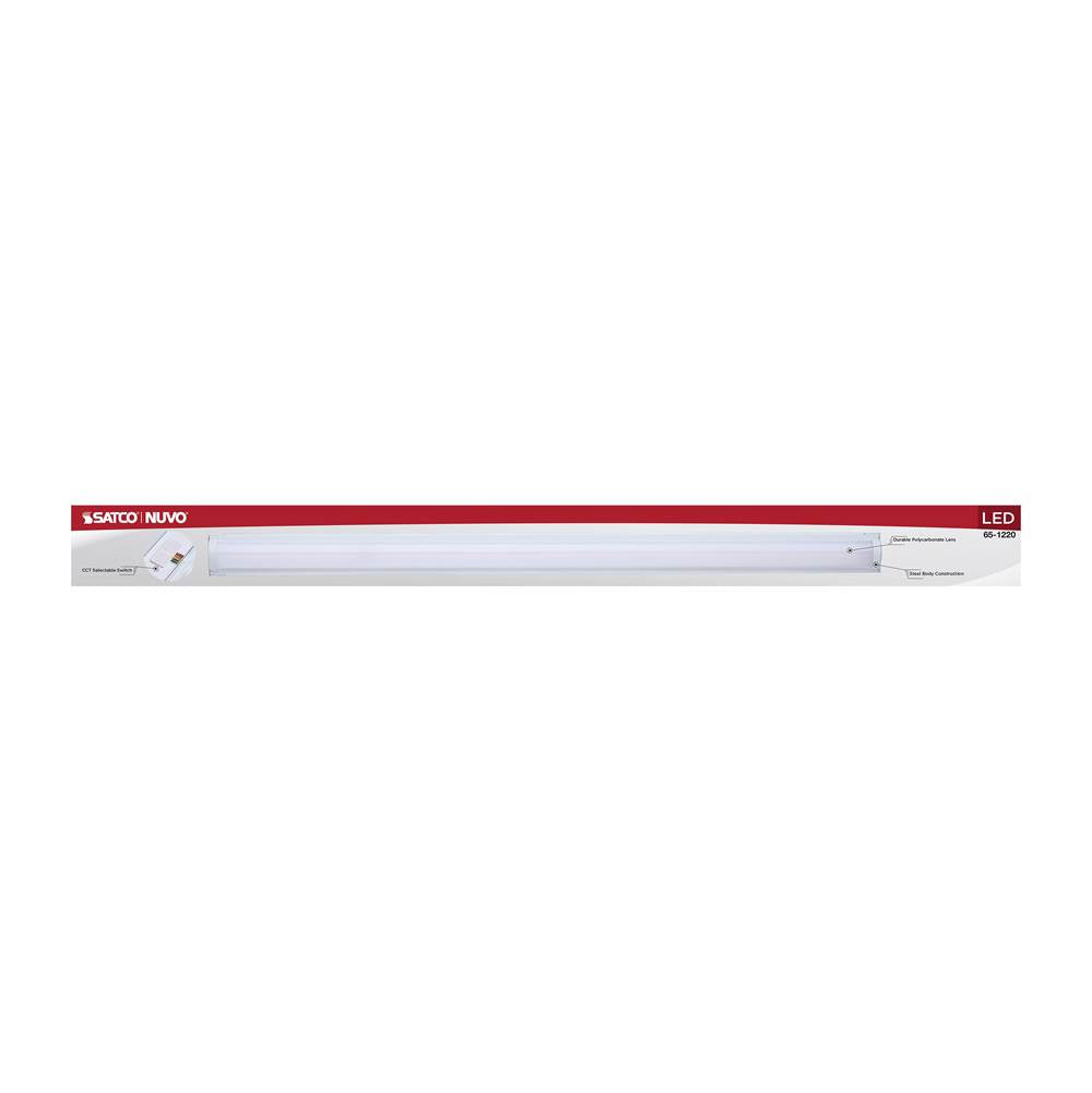 Nuvo 65-1220 White Led 2 Foot Strip Light - 10 Watts - 27k/30k/35k/40k/50k Cct Selectable - White Finish - 120-277 Volt Image 4