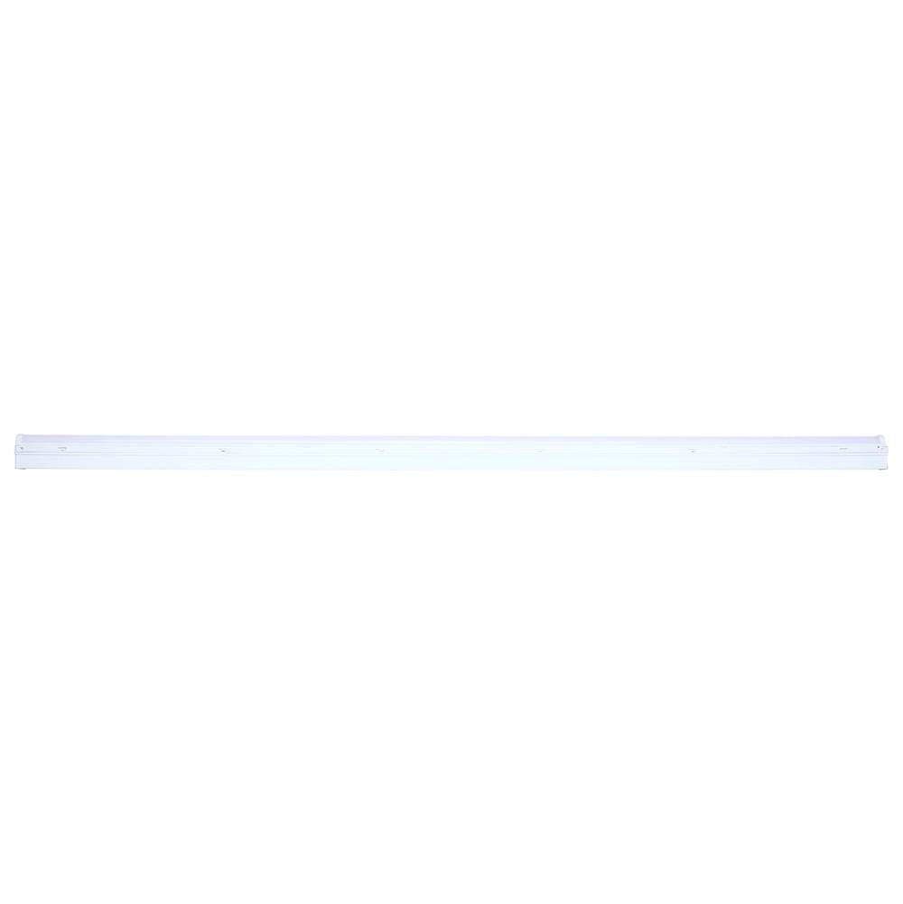Nuvo  Led 4 Foot Strip Light - 19 Watts - 27k/30k/35k/40k/50k Cct Selectable - White Finish - 120-277 Volt