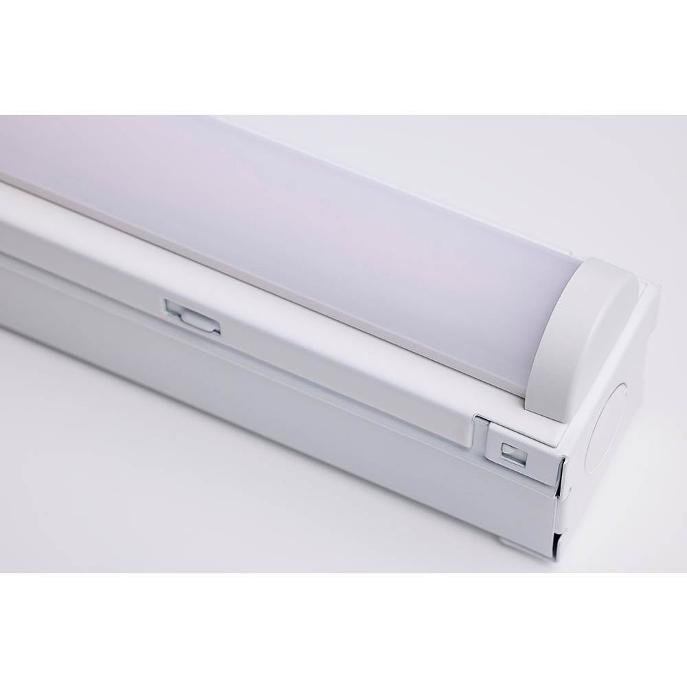 Nuvo 65-1221 White Led 4 Foot Strip Light - 19 Watts - 27k/30k/35k/40k/50k Cct Selectable - White Finish - 120-277 Volt Image 6