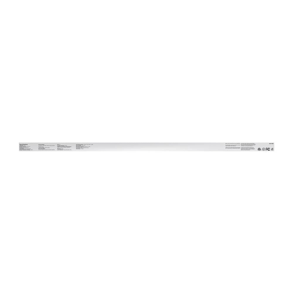 Nuvo 65-1221 White Led 4 Foot Strip Light - 19 Watts - 27k/30k/35k/40k/50k Cct Selectable - White Finish - 120-277 Volt Image 3