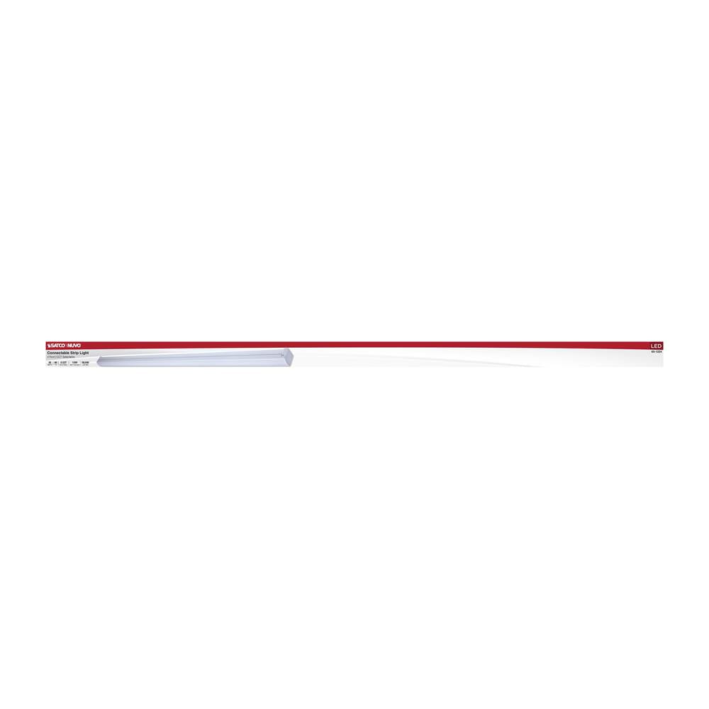 Nuvo 65-1224 White Led 4 Foot Connectable Strip Light - 30 Watts - 27k/30k/35k/40k/50k Cct Selectable - White Finish - 120 Volt Image 5