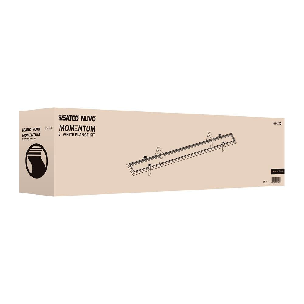 Nuvo 65-1230 White Momentum - 2 Foot Flange Kit - White Finish Image 3