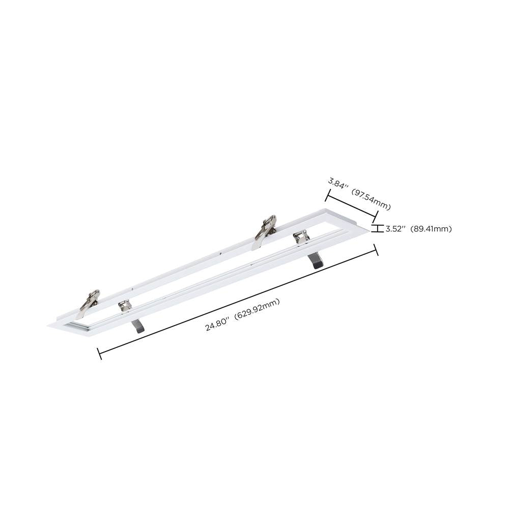 Nuvo 65-1230 White Momentum - 2 Foot Flange Kit - White Finish Image 2