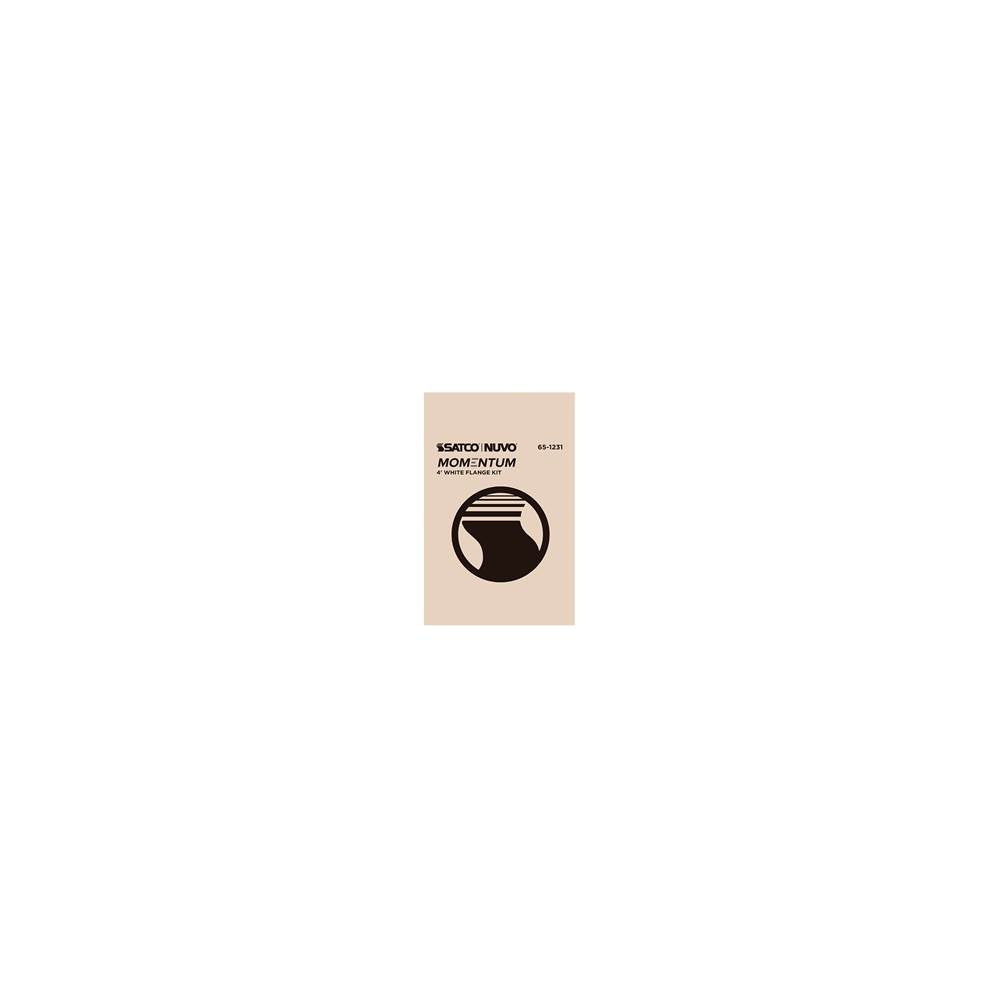 Nuvo 65-1231 White Momentum - 4 Foot Flange Kit - White Finish Image 6