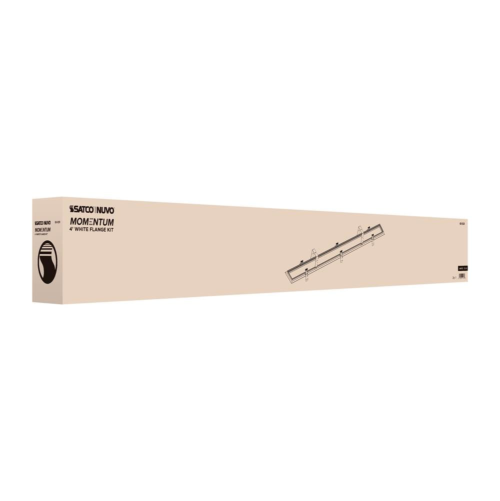 Nuvo 65-1231 White Momentum - 4 Foot Flange Kit - White Finish Image 3