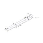 Nuvo 65-1231 White Momentum - 4 Foot Flange Kit - White Finish Image 2
