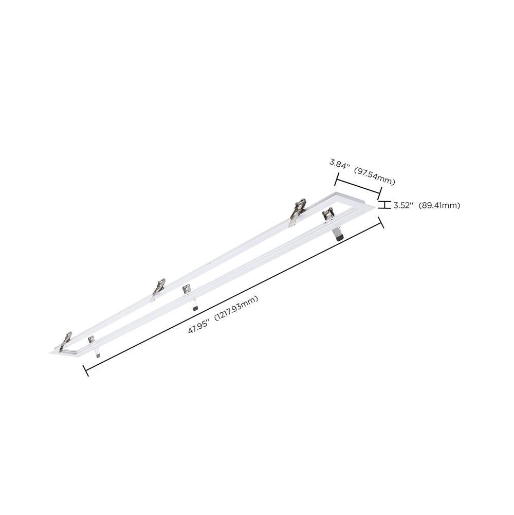 Nuvo 65-1231 White Momentum - 4 Foot Flange Kit - White Finish Image 2