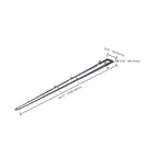Nuvo 65-1235 Black Momentum - 8 Foot Flange Kit - Black Finish Image 2