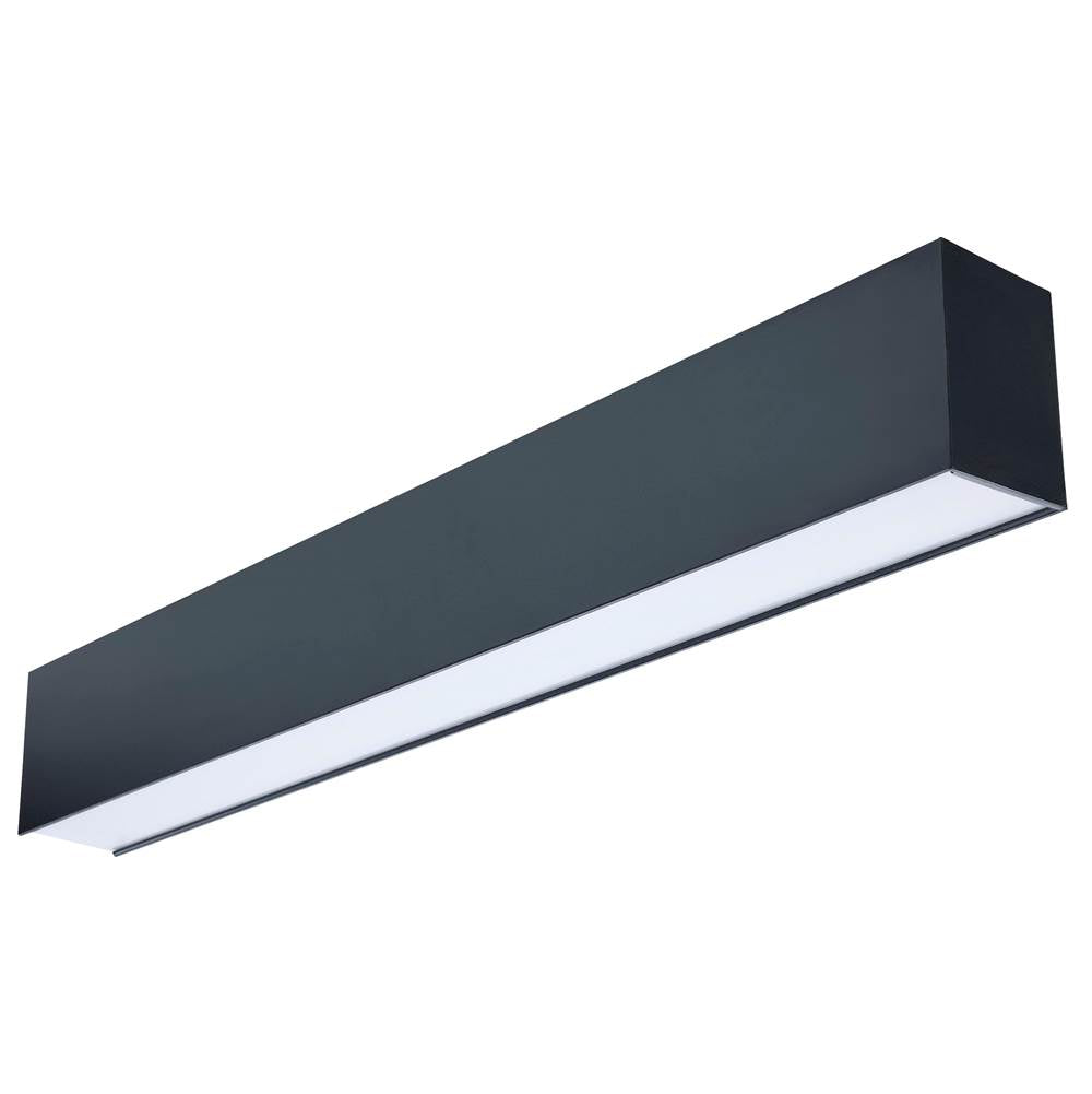 Nuvo 65-1280 Black Momentum - 2 Foot Led Connectable Linear Strip - Up And Down Selectable - Black Finish Image 1