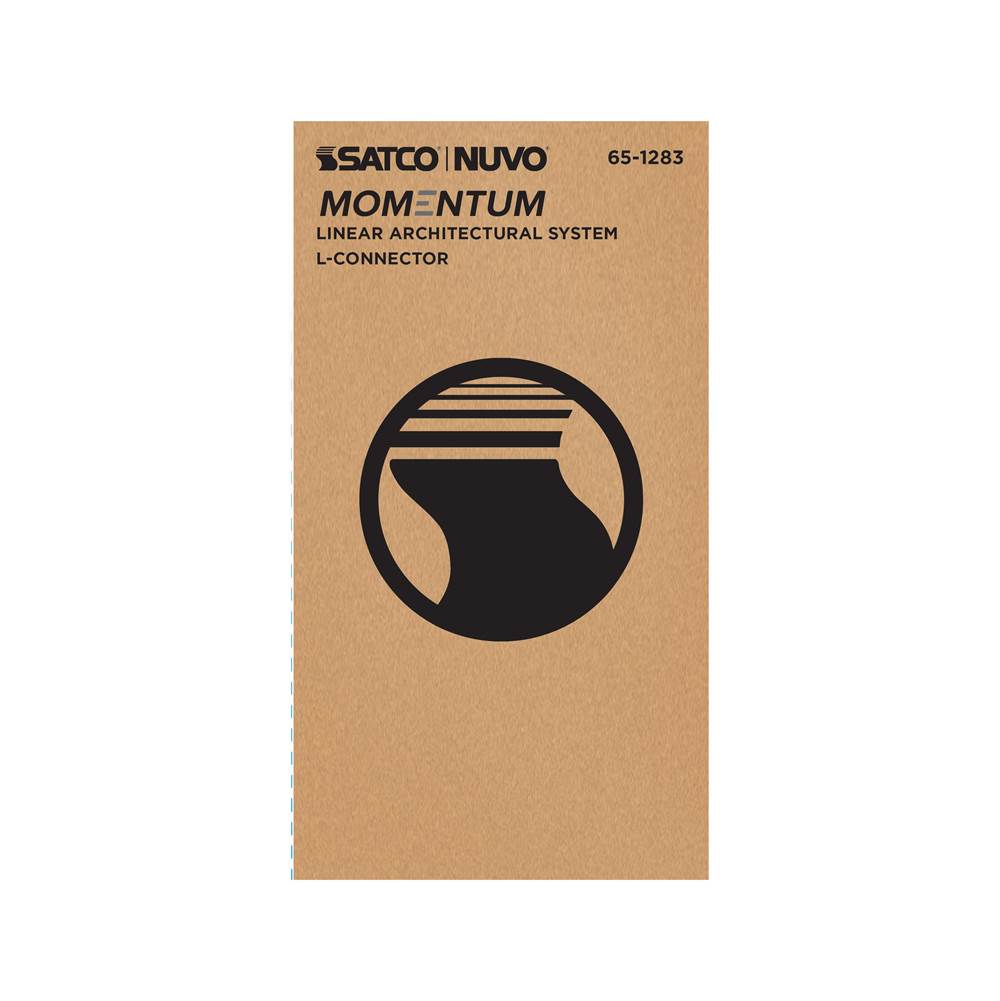 Nuvo 65-1283 Black Momentum - L-connector For Led Linear System - Black Finish Image 4