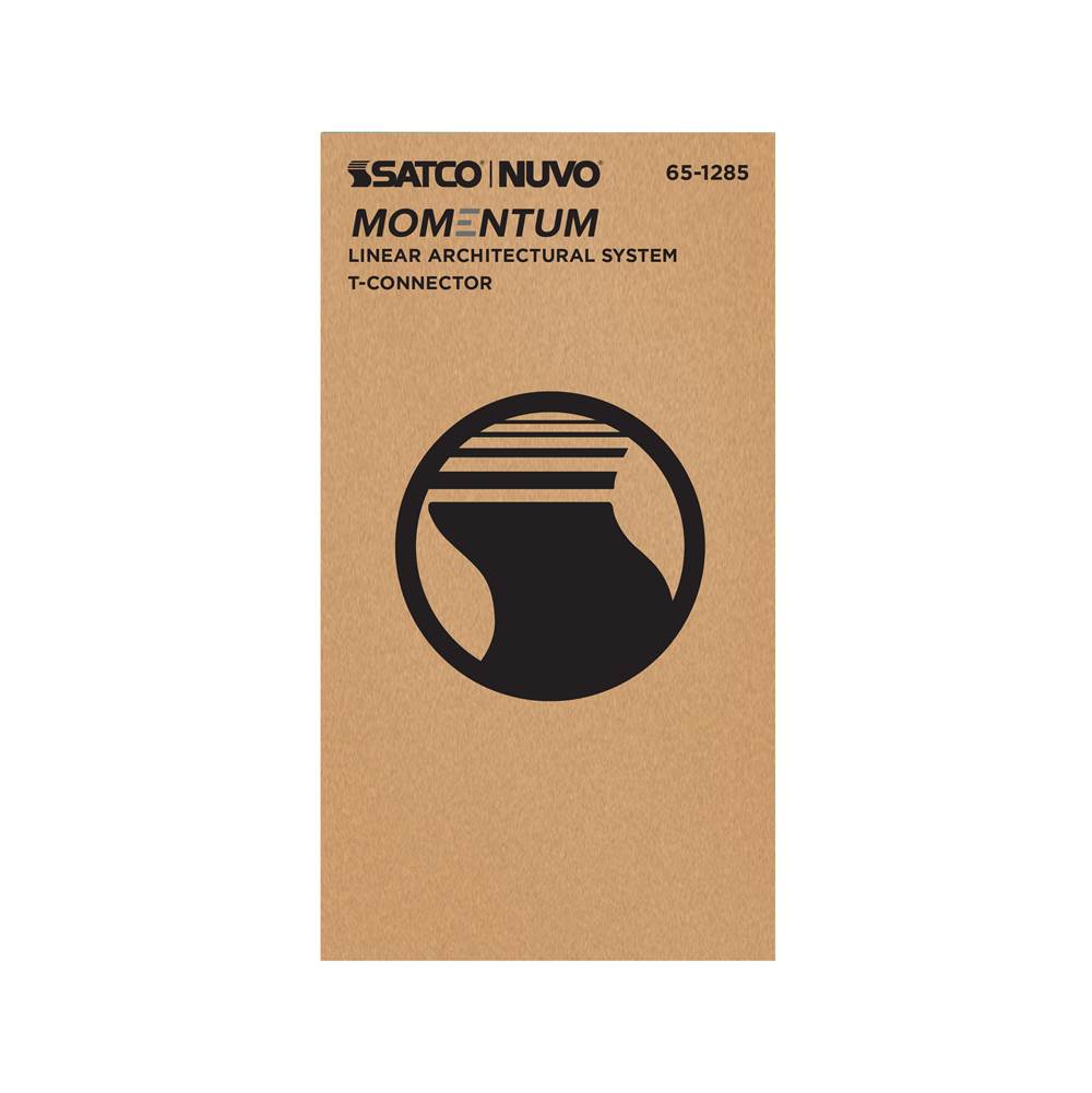 Nuvo 65-1285 Black Momentum - T-connector For Led Linear System - Black Finish Image 4