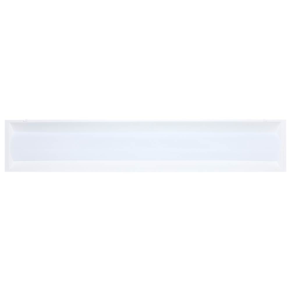 Nuvo  40/30/20 Watt Led 1x4 Center Basket Troffer Retrofit Kit - 35k/4k/5k Cct - Dimmable - 120-277 Volt - Matte White Finish