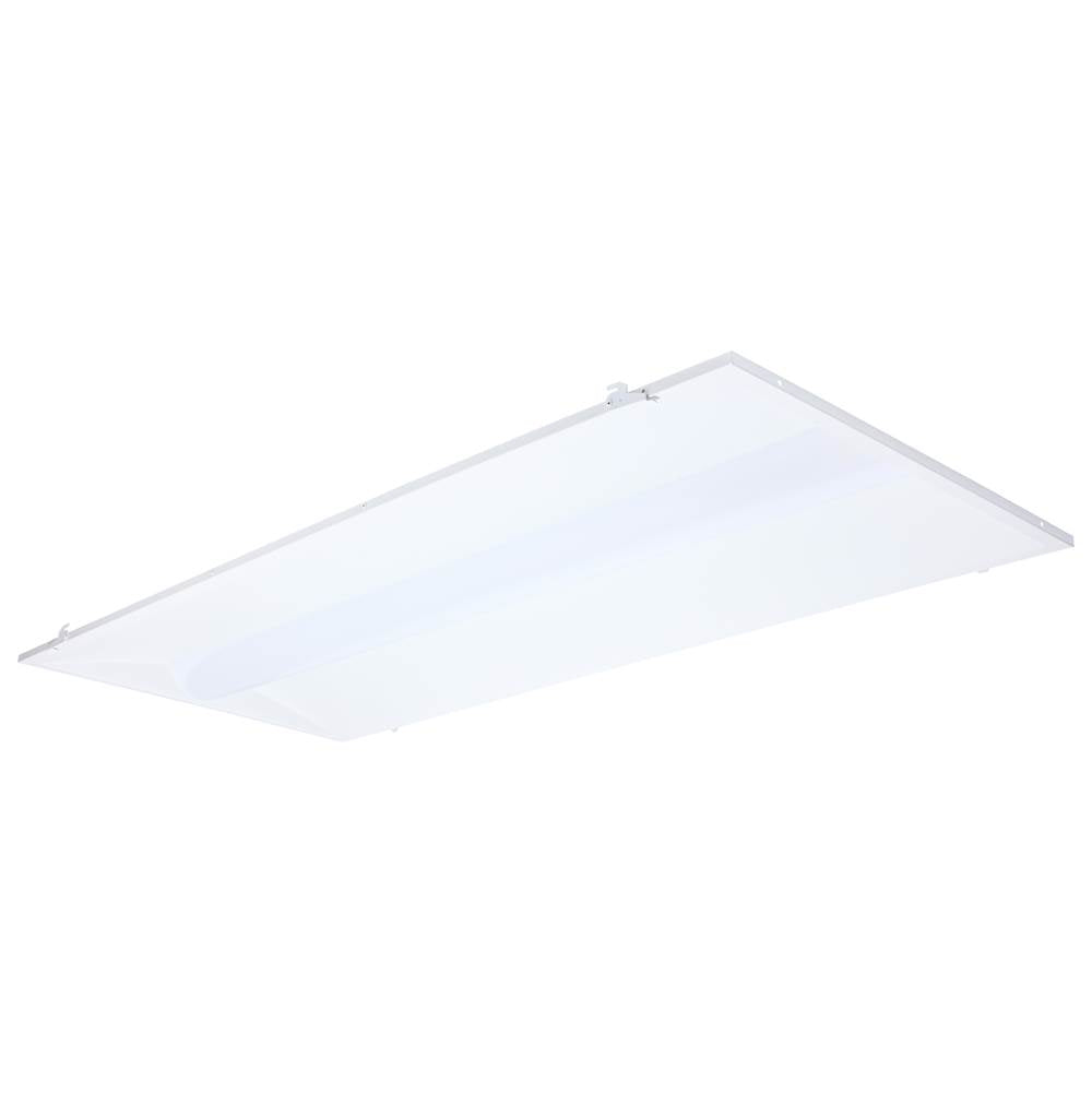 Nuvo 65-1302 Matte White 50/40/30 Watt Led 2x4 Center Basket Troffer Retrofit Kit - 35k/4k/5k Cct - Dimmable - 120-277 Volt - Matte White Finish Image 1