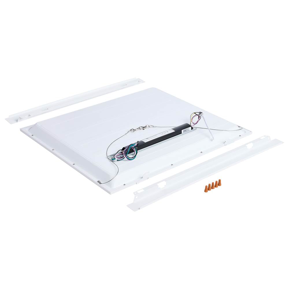 Nuvo 65-1321 Matte White 40/30/20 Watt Led 2x2 Flat Panel Troffer Retrofit Kit - 35k/4k/5k Cct - Dimmable - 120-277 Volt - Matte White Finish Image 6